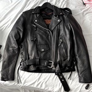 Milwaukee Riders Leather Biker Motorcycle Jacket